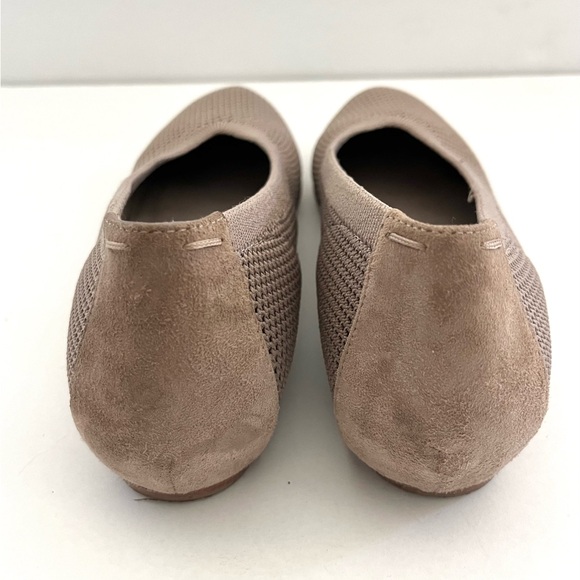 Eileen Fisher Seam Stretch Knit Ballet Flat Tan Size 7.5 - Picture 7 of 9